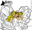 Dibujo Barbie y sus amigas en hadas pintado por hfjfdfd
