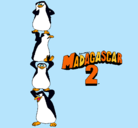 Dibujo Madagascar 2 Pingüinos pintado por natalilauri