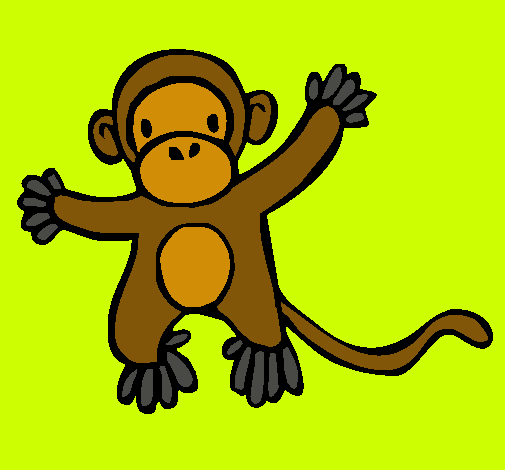Dibujo Mono pintado por Natii