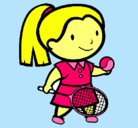 Dibujo Chica tenista pintado por merri