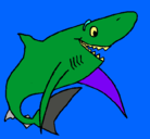 Dibujo Tiburón alegre pintado por arnauet