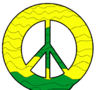 Dibujo Símbolo de la paz pintado por ayari