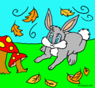 Dibujo Conejo pintado por Melany 