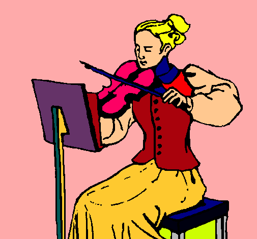 Dama violinista