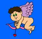 Dibujo Cupido pintado por nayosame