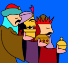 Dibujo Los Reyes Magos 3 pintado por andeva