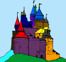 Dibujo Castillo medieval pintado por tevez
