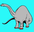 Dibujo Braquiosaurio II pintado por octavi