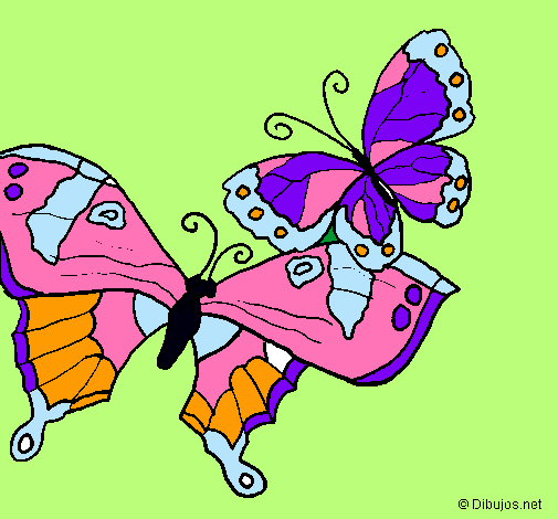 Dibujo Mariposas pintado por iags