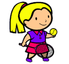 Dibujo Chica tenista pintado por anairis022