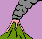 Dibujo Volcán pintado por TORRY02
