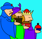Dibujo Los Reyes Magos 3 pintado por nbgbngrgng