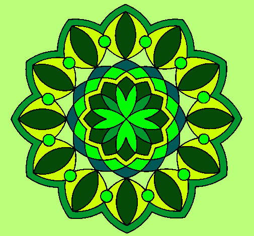 Dibujo Mandala 20 pintado por MATEORN