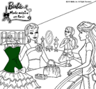 Dibujo Barbie en una tienda de ropa pintado por elsdf