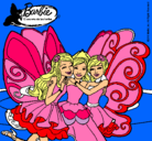 Dibujo Barbie y sus amigas en hadas pintado por soniaemma
