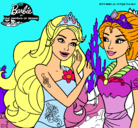 Dibujo Barbie se despiede de la reina sirena pintado por alicia45