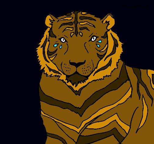 Dibujo Tigre pintado por virupa