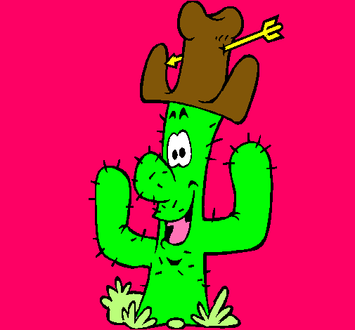 Cactus con sombrero