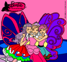 Dibujo Barbie y sus amigas en hadas pintado por amyta