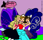 Dibujo Barbie y sus amigas en hadas pintado por sara112