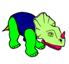 Dibujo Triceratops II pintado por iugnfe