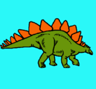 Dibujo Stegosaurus pintado por TAVI