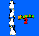 Dibujo Madagascar 2 Pingüinos pintado por joaquin