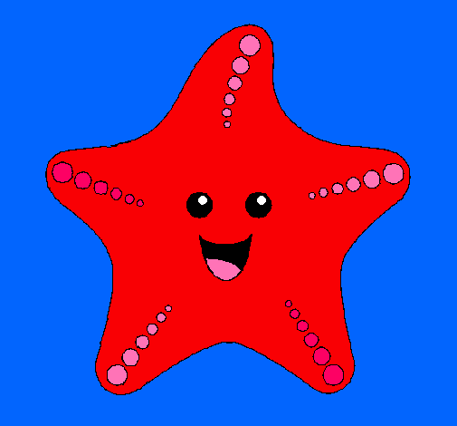 Dibujo Estrella de mar pintado por isa1
