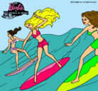 Dibujo Barbie de nuevo con sus amigas pintado por jaz11