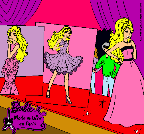 Barbie, desfilando por la pasarela