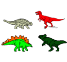 Dibujo Dinosaurios de tierra pintado por MAXIMO