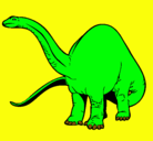 Dibujo Braquiosaurio II pintado por davidd