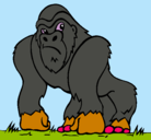 Dibujo Gorila pintado por jlmp