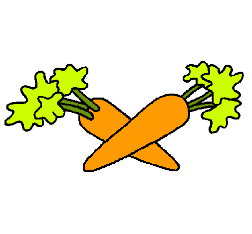 Dibujo zanahorias pintado por fercithax