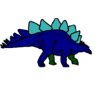 Dibujo Stegosaurus pintado por gonzalo