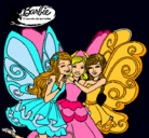 Dibujo Barbie y sus amigas en hadas pintado por 662141850