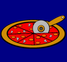 Dibujo Pizza pintado por kilian