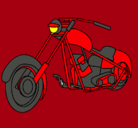 Dibujo Moto pintado por motokero