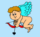 Dibujo Cupido pintado por cupidito