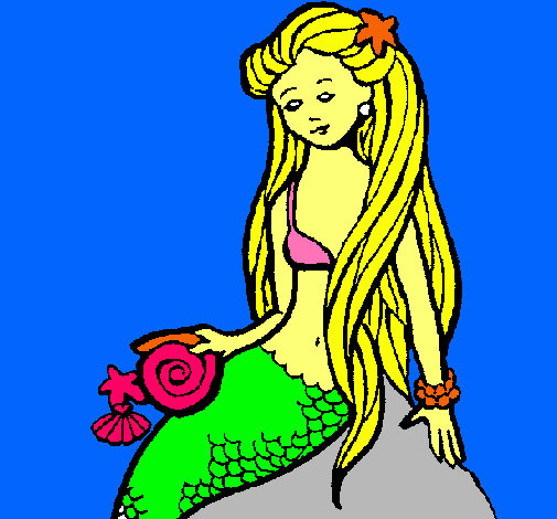 Sirena con caracola