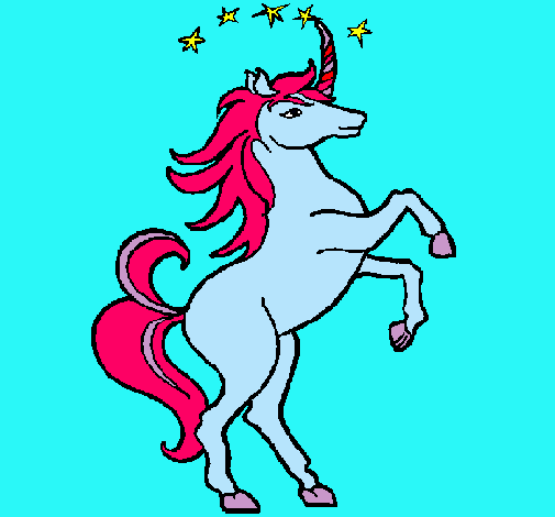 Dibujo Unicornio pintado por areymimarchena