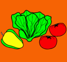 Dibujo Verduras pintado por Miica