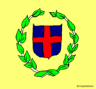 Dibujo Escudo griego pintado por victorvp
