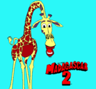 Dibujo Madagascar 2 Melman pintado por adriancolas