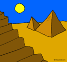 Dibujo Pirámides pintado por TORRES