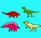 Dibujo Dinosaurios de tierra pintado por lulete