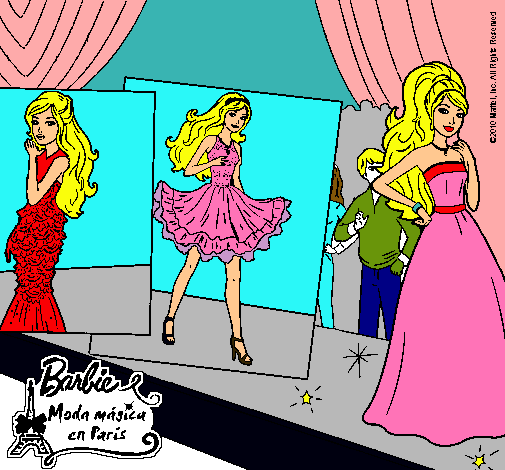 Barbie, desfilando por la pasarela