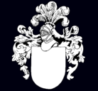 Dibujo Escudo de armas y casco pintado por karlii