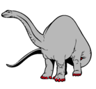 Dibujo Braquiosaurio II pintado por laurex