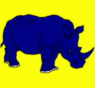 Dibujo Rinoceronte pintado por danisanti
